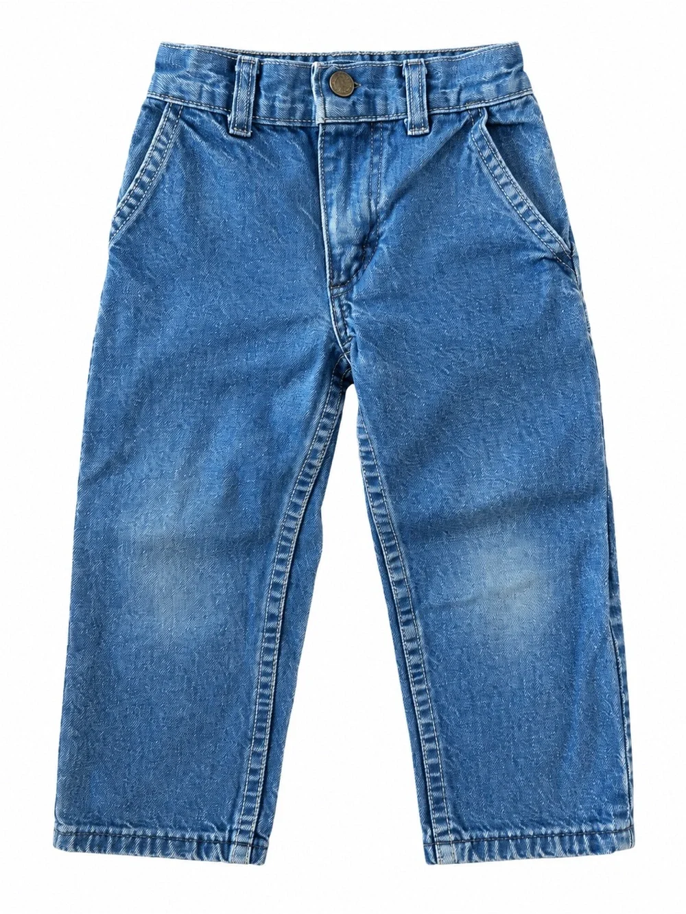 Vintage OshKosh B’Gosh 2T Denim Carpenter Jeans Blue Made in USA Style